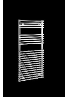 Rail Size 500mm x 1100mmBTU 1354Watts 397Chrome heated towel rail5 year manufacturers guarantee Note