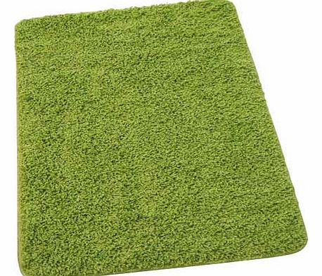 Unbranded Washable Shaggy Bath Mat - Green