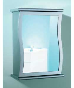 Wave Single Mirror Door Cabinet