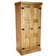 Unbranded Waxed Pine Two Door Wardrobe