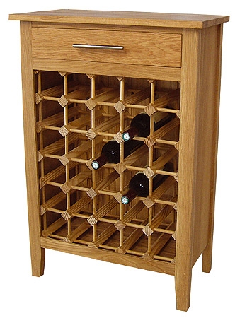 Unbranded Wealden 30 Bottle Oak Wine Rack (Lacquer Finish)