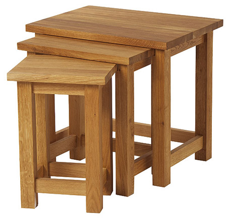 Unbranded Wealden Nest of Tables (Oiled Finish )