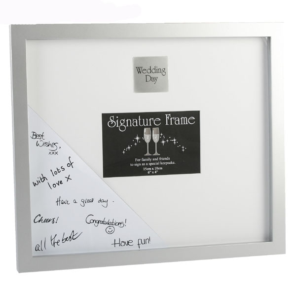 Unbranded Wedding Day Celebrations Signature Photo Frame