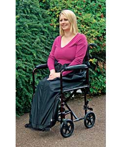 A lightweight PU outer and fleece lined inner to keep warm and dry whilst out and about in a wheelch