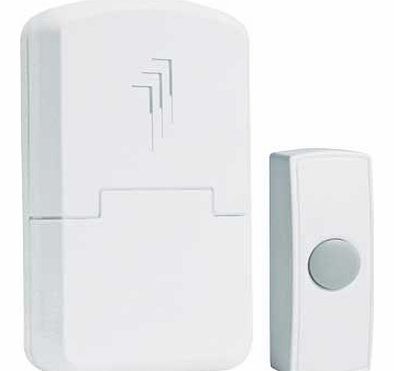 This portable wireless doorbell kit means you will be able to hear if someone is at the door. no matter where you go in your house. Wire free. Weatherproof. 1 melody. Operating distance 30m. Fixings included. Batteries required: 1 x 12V (included) an