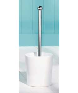 White Ceramic Toilet Brush