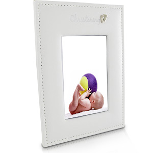 Unbranded White Christening 4 x 6 Photo Frame