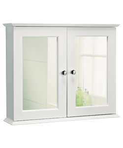 Two doors with 1 inner adjustable shelf. Complete with fixtues and fittings. Size (H)45, (W)56,(D)13