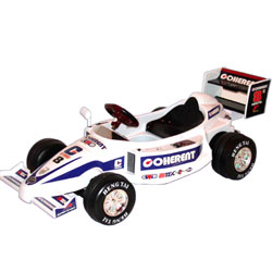 Our formula 1 electric car operates on 1 x 12v Battery and reaches a top speed of 5km/hour. With