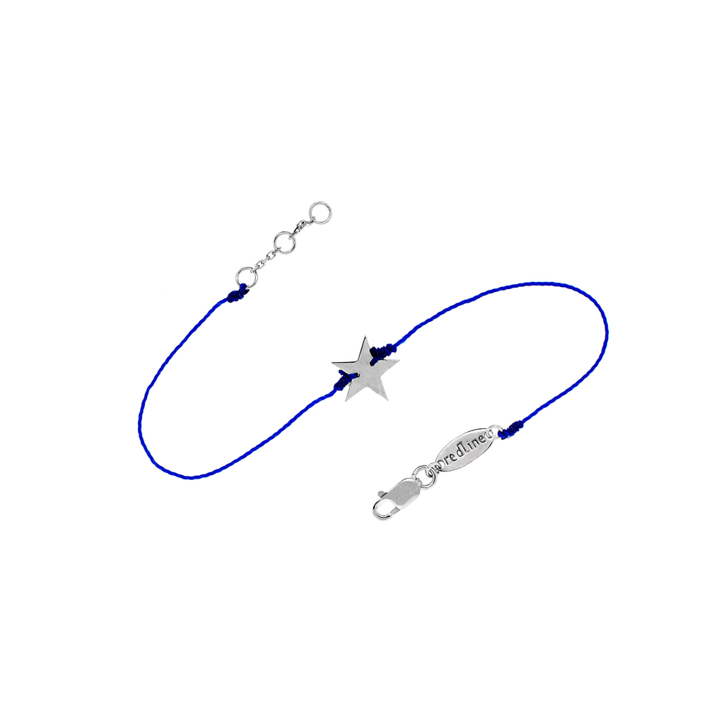 Unbranded White Gold Star Bracelet - Blue