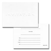 white invitations