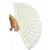 Unbranded WHITE LACE FAN