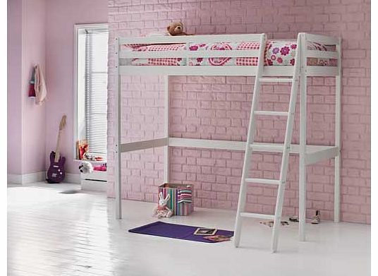 Unbranded White Wooden High Sleeper Bed with Elliott