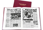 Starting in 1934 with coverage of the FA cup 1st round 6-1 win over Carlisle, this book charts a