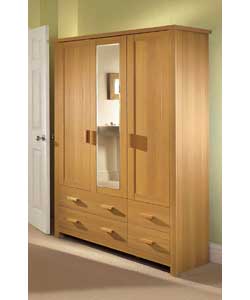 Winchester 3 Door- 4 Drawer Robe with Mirror