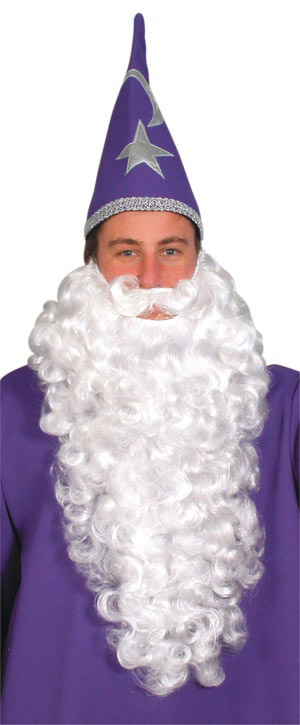 Unbranded Wizard Beard, white