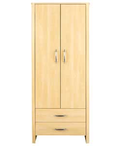 Woburn 2-Door Robe with 2 Drawers - Maple