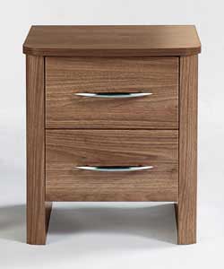 Woburn 2-Drawer Bedside Chest - Walnut