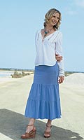Womens Crochet Trim Blouse