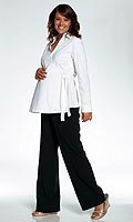 Womens Maternity Stretch Wrap Blouse