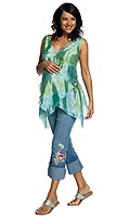 Womens Maternity Wrap Blouse