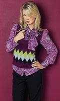 Womens Paisley Blouse