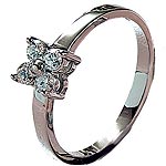 Womens Platinum &frac14;ct. Diamond Ring