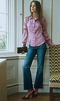 Womens Silk Satin Blouse