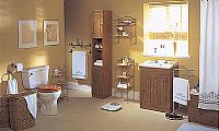 Wood and Chrome Bathroom Range