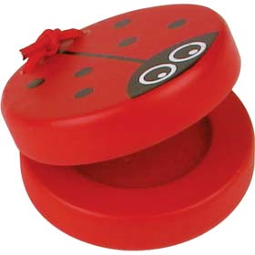 Chunky wooden Castanets that snap together with a satisfyingly loud `clap`. Assorted animal designs