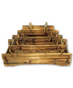 Wooden Terrace Planter