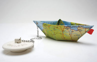 Unbranded World Map Bath Plug