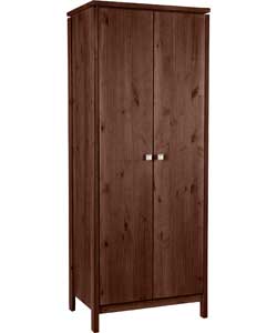 Unbranded Wren 2 Door Wardrobe - Walnut Effect