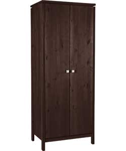 Unbranded Wren 2 Door Wardrobe - Warm Black