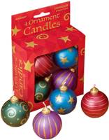 Xmas - Candles Starlite Xmas Ornaments PK4