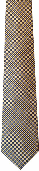 Yellow Blue Diamonds Tie