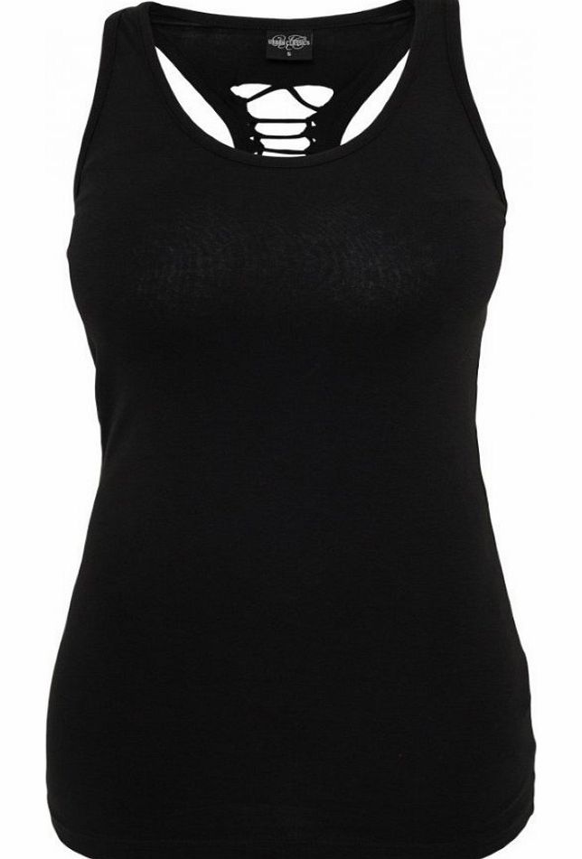 Urban Classics Cut Back Tank `TB588 Black