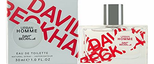 David Beckham Urban Homme Eau de Toilette Spray for Him 30 ml