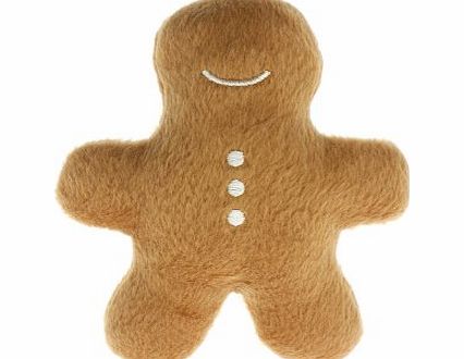 UrbanPup Gingerbread Man Plush amp; Squeaky Dog Toy