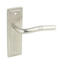 Latch Door Handle Nevada Satin Nickel