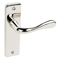 Latch Door Handle Victoria Polished Nickel