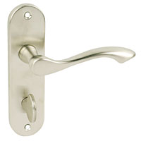 Seine WC Lock Door Handle Satin Nickel