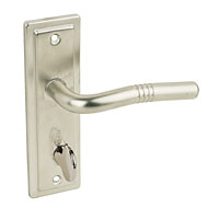 WC Door Handle Nevada Satin Nickel