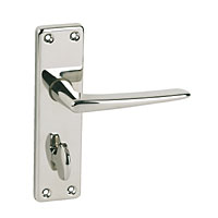 WC Door Handle Royale Polished Nickel