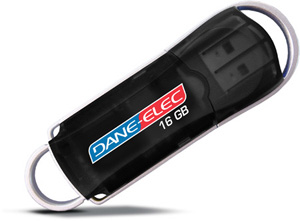 2.0 Flash / Key Drive - 16GB - Dane Elec zMate - #CLEARANCE