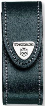 Victorinox Black Leather Pouch (2-4 Layer)