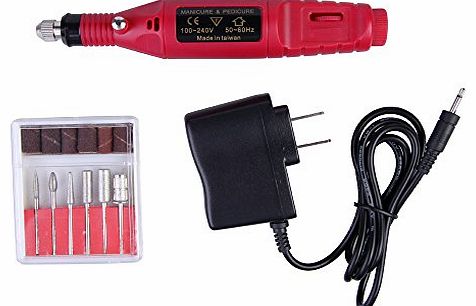 Vakind File Polish Buffing Pedicure Tool Electric Nail Drill Machine Manicure