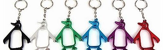 Vakind Multiple Animal Shaped Aluminium Alloy Bottle Opener Keychains (Penguin)