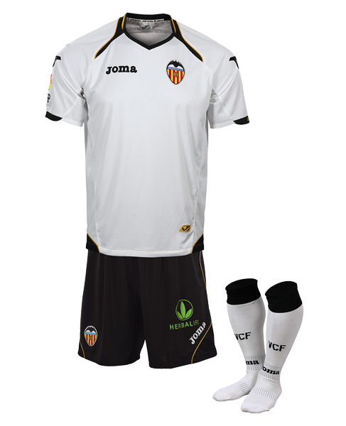 Joma 2011-12 Valencia Joma Home Little Boys Mini Kit