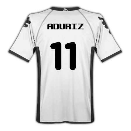 Valencia Kappa 2010-11 Valencia Kappa Home Shirt (Aduriz 11)